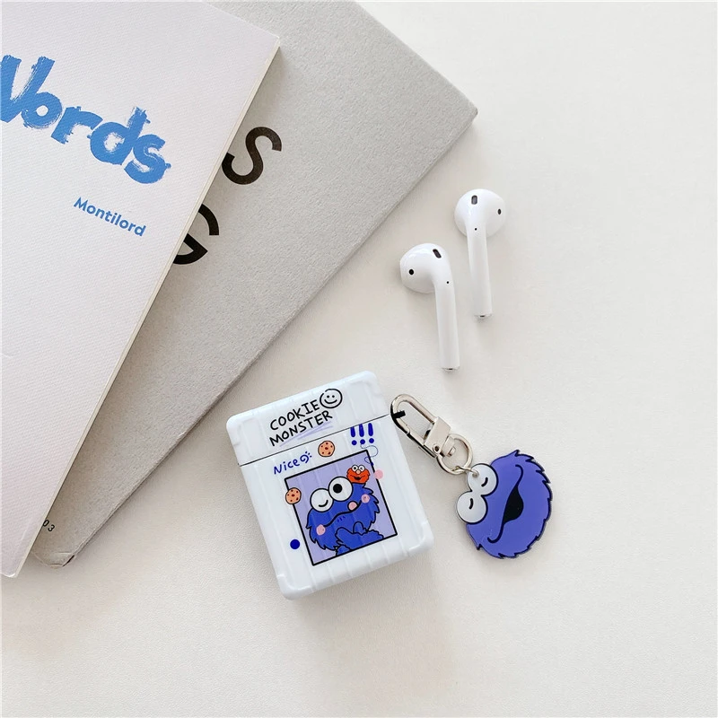 Силиконовый чехол для наушников Airpods 1 2 Pro с беспроводной зарядкой и брелоком |