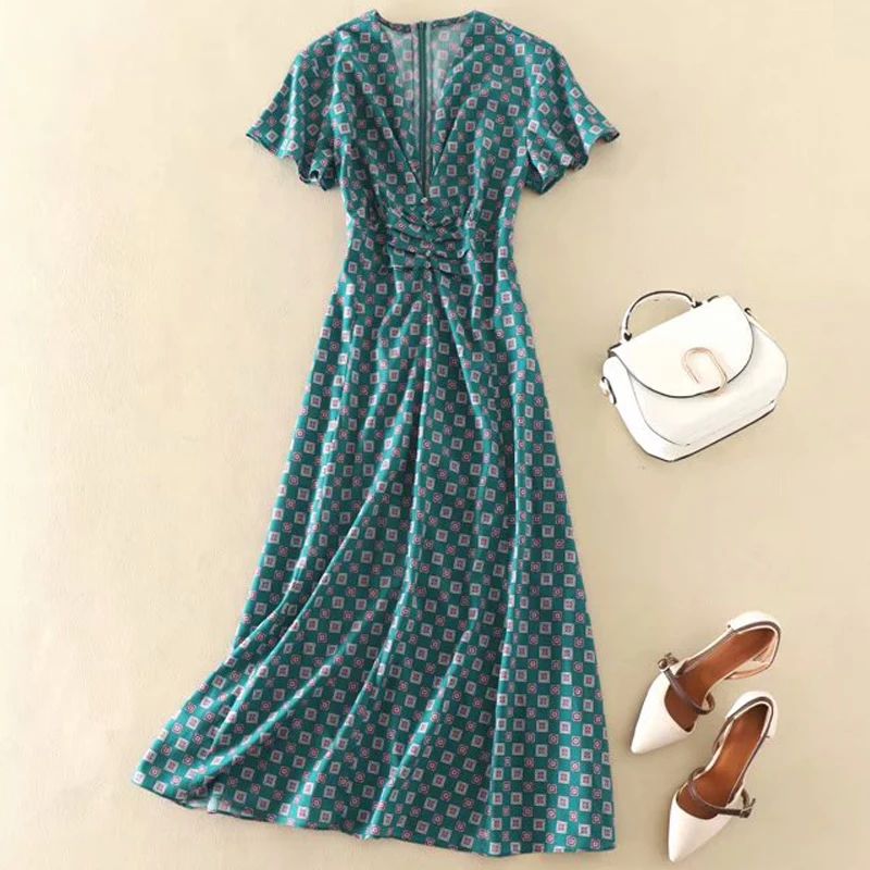 Длинное платье высокого качества Kate Мидлтон Лето 2020 новинка Женская мода для