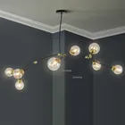 Американский Декор стеклянная Потолочная люстра современные люстры для лофта светодиодный весные светильники для спальни люстра освещение