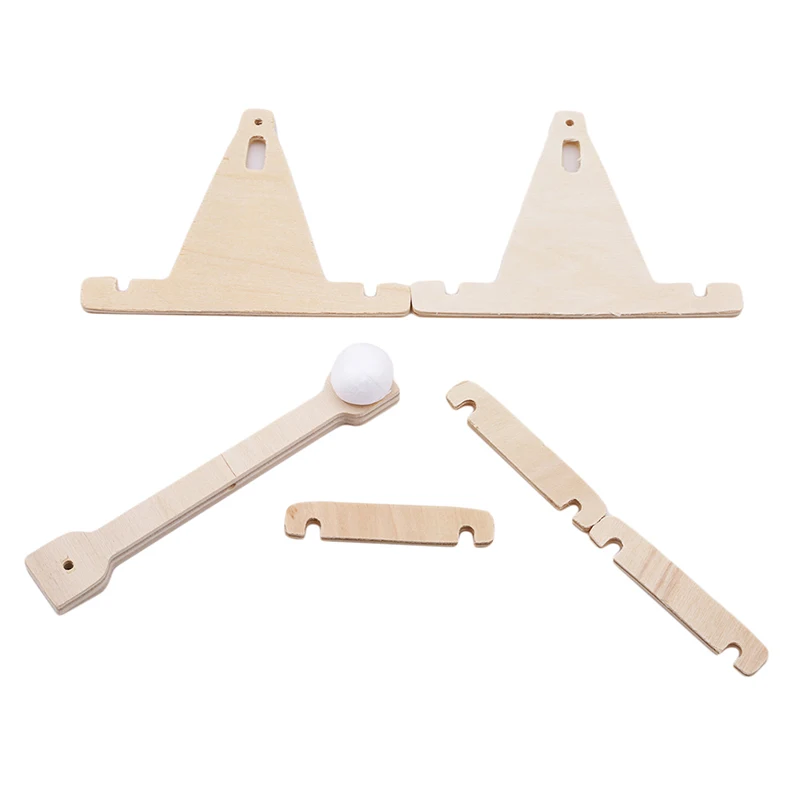 Сделай Сам сборка деревянный тройник катапульты модели автомобиля наборы дети