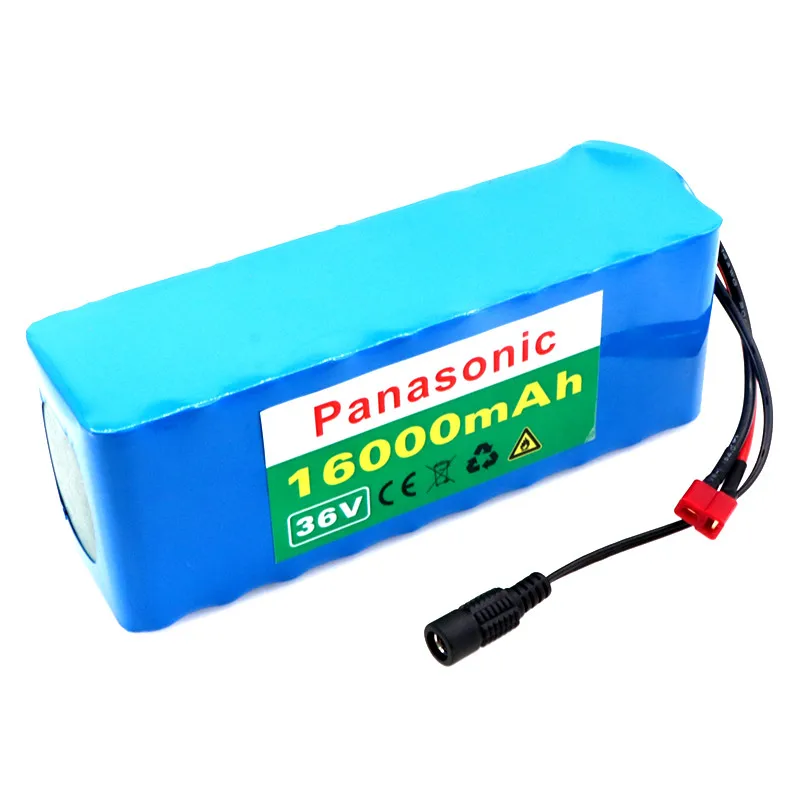 Panasonic 36V 16Ah 10S3P 18650 16000mAh аккумуляторная батарея Модифицированная батарея для электровелосипеда+ 36V 2A зарядное устройство