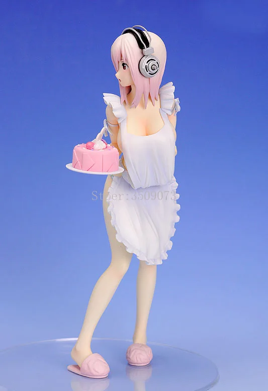 

21cm Nitroplus Super Sonico Anime Figure Valentine Super Sonico Action Figure SoniComi Sonico Figurine Collectible Model Toys