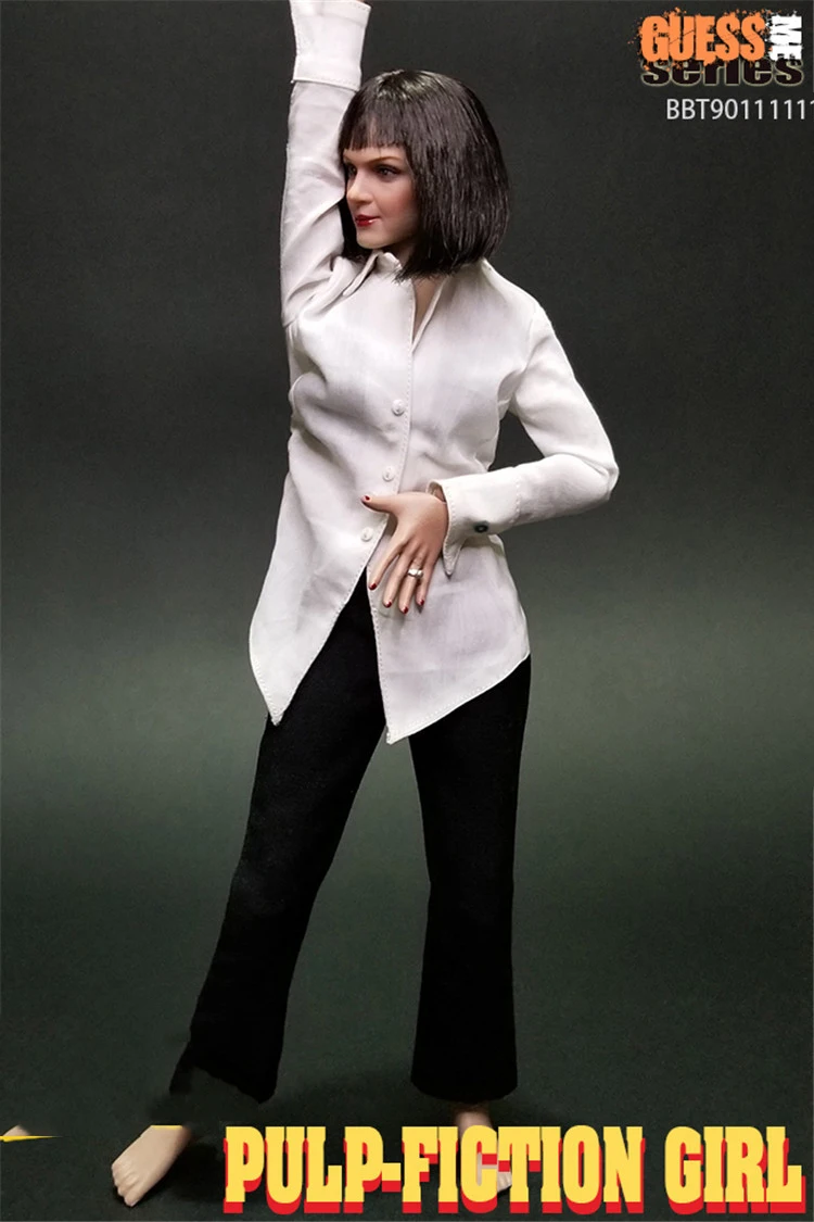

In Stock 1/6 Scale Full Set BBT9011 PULPFICTION girl Mia walley Female Action figure model for Fans gift
