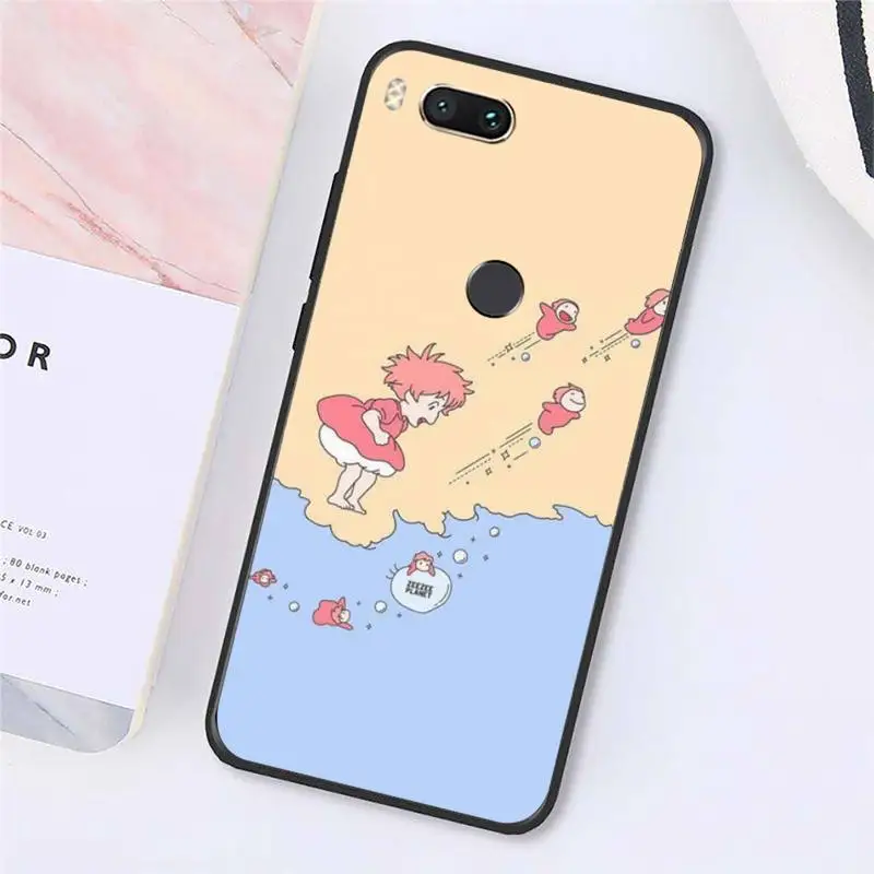 

Ponyo on the Cliff Japan anime Phone Cases For Xiaomi Redmi note 7 8 9 t k30 max3 9 s 10 pro lite Luxury brand shell funda coque