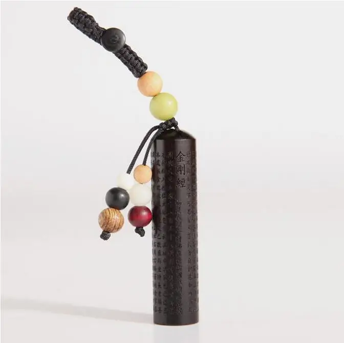 Медь статуэтка в китайском стиле вырезано из черного дерева сандалового