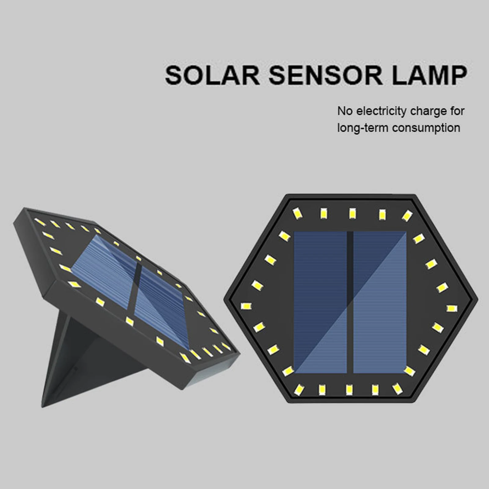 

Courtyard Hexagonal LED Solar Powered Garden Ground Light Landscape Lighting