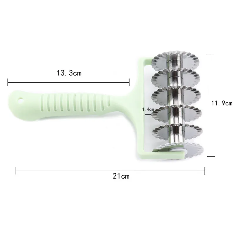 Кухонный нож для пиццы пасты из нержавеющей стали решетчатый роликовый резак