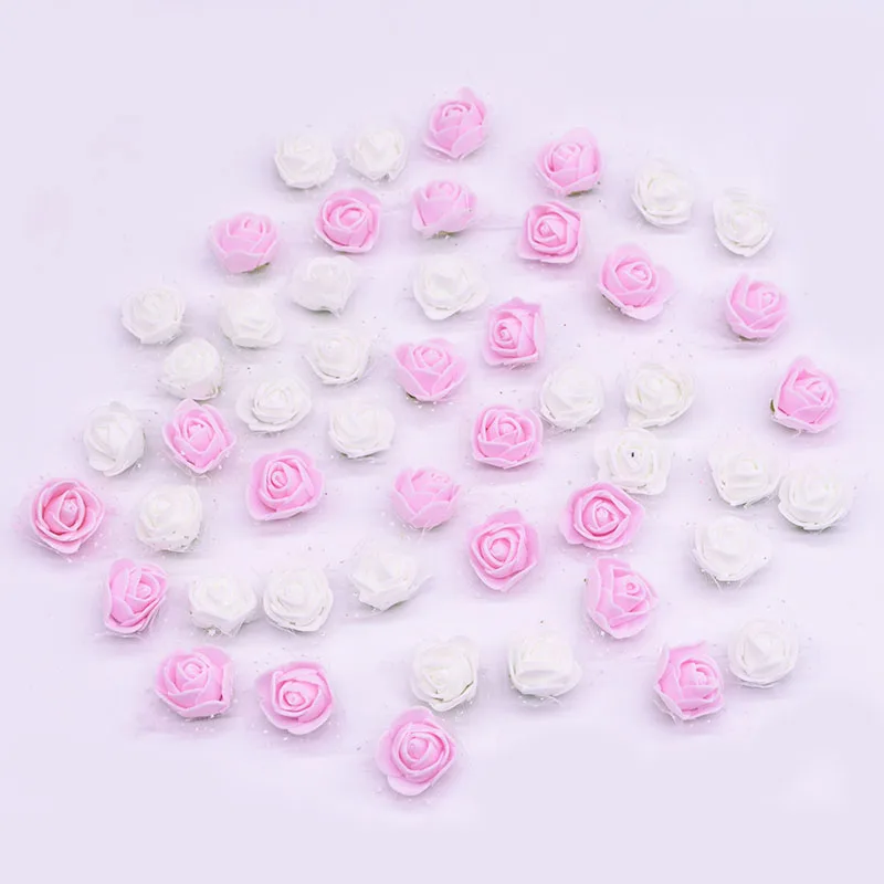 100/200 шт мини мишка тедди из роз искусственный цветок розы Свадебные Декоративные