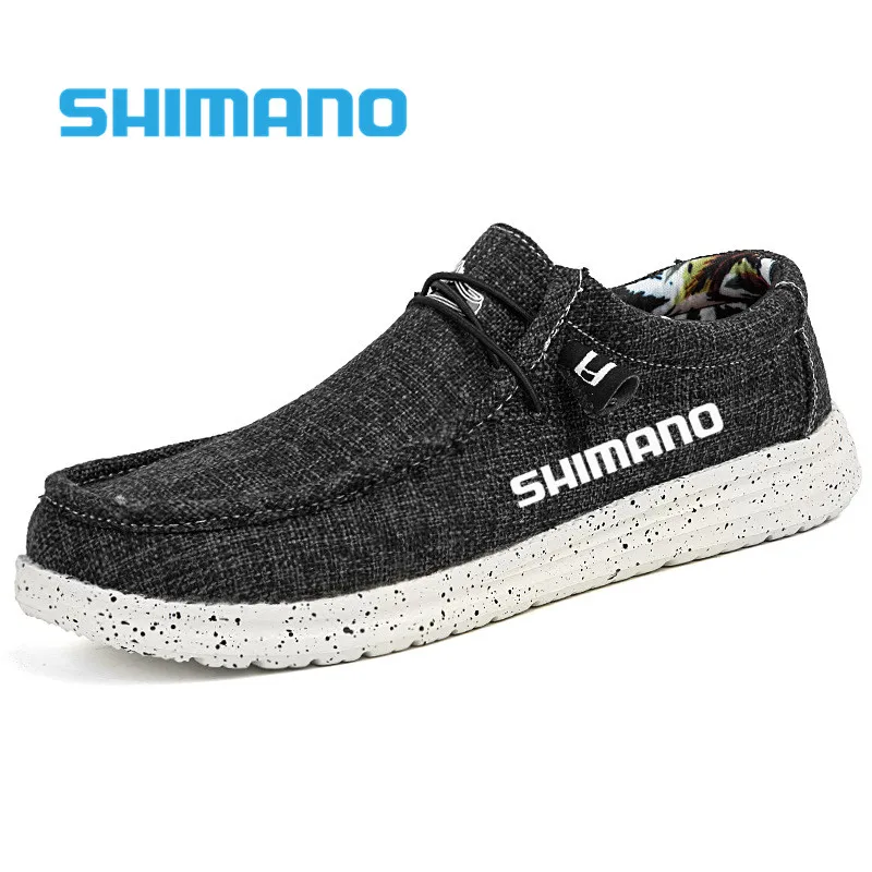 

Мужские парусиновые туфли SHIMANO Mountaineering, повседневная Уличная обувь для рыбалки, модная мужская обувь, накидка на обувь, ленивая педаль, 40-46