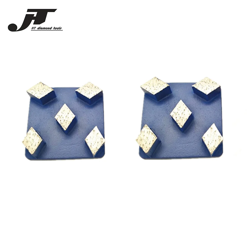 

HT Best Quality Redi Lock Grinding Shoes Long Lifespan Polishing Pads with Five Rhombus Segments 12PCS