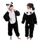 Пижамы с единорогом для мальчиков и девочек, зимние фланелевые пижамы, ночное белье с животными из мультфильмов, кигуруми, детская одежда для сна, пижама в виде панды для девочек