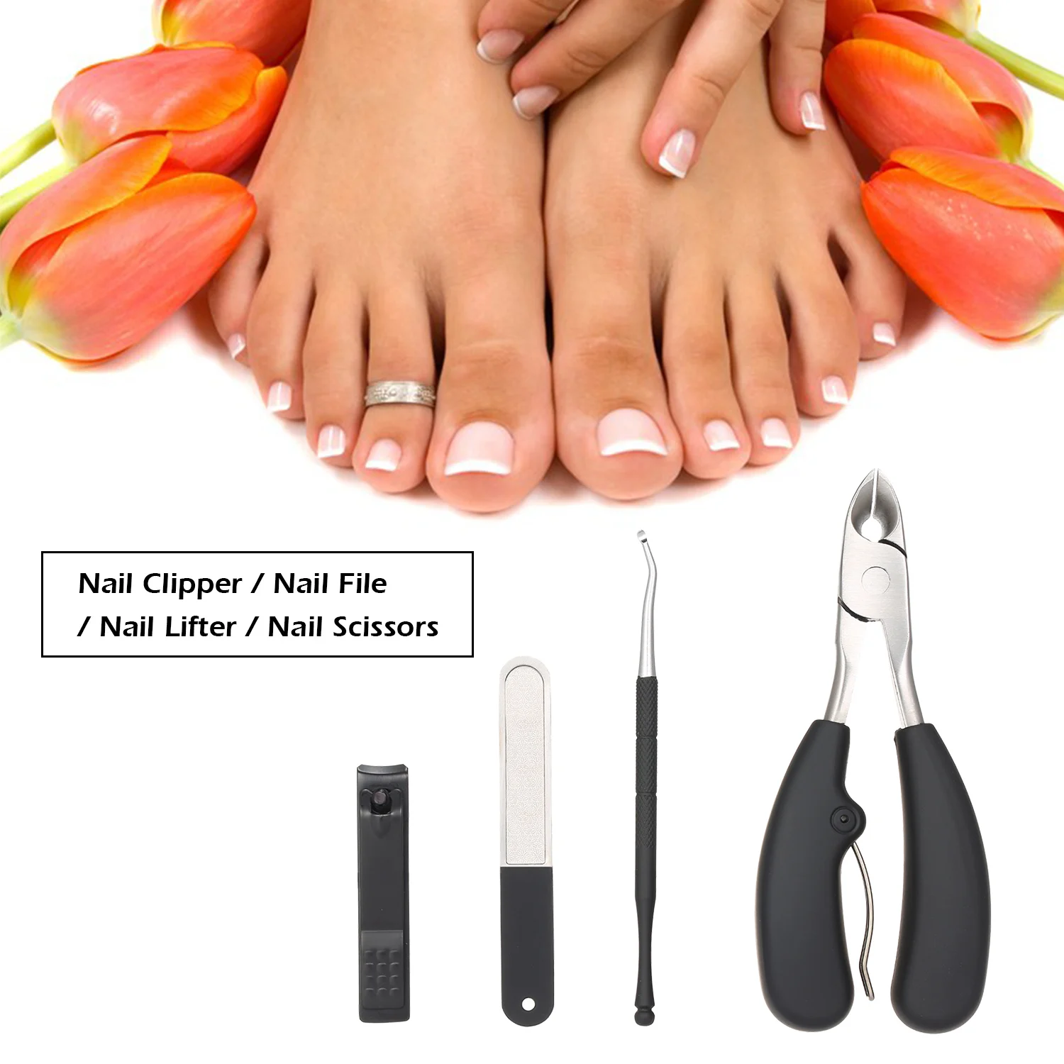 4 шт для ногтей Ножницы сильные кусачки толстый вросшие ногти жесткий носок