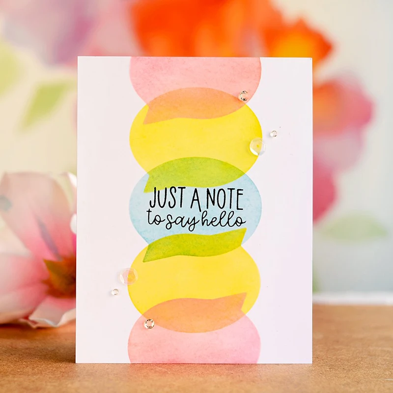 Новинка 2021 года пластиковый трафарет с пузырьковой чатой для рукоделия