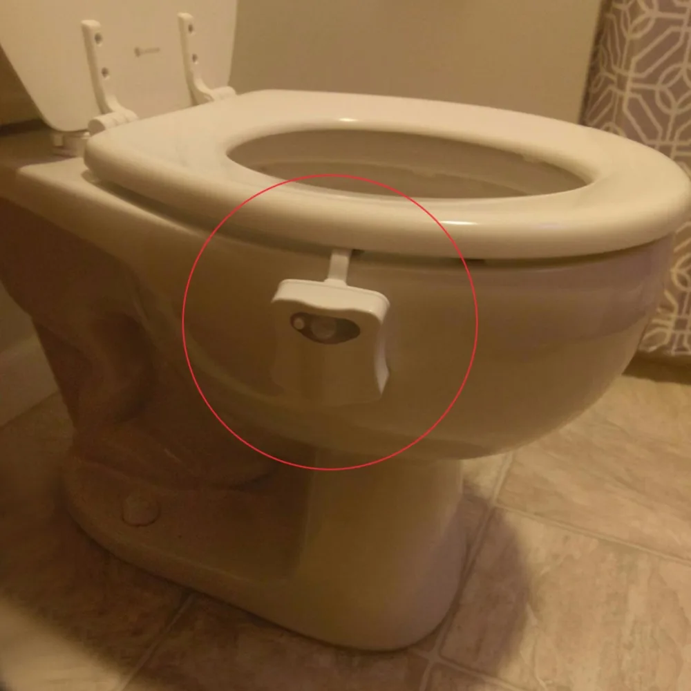1 шт. PIR датчик движения для унитаза Новинка Светодиодный светильник авто
