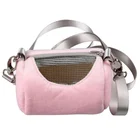 Переноска Cricetulu для домашних животных, сумка на одно плечо для хомяков, кроликов, дышащий мешок для путешествий с маленькими животными, со съемным ремешком, для улицы