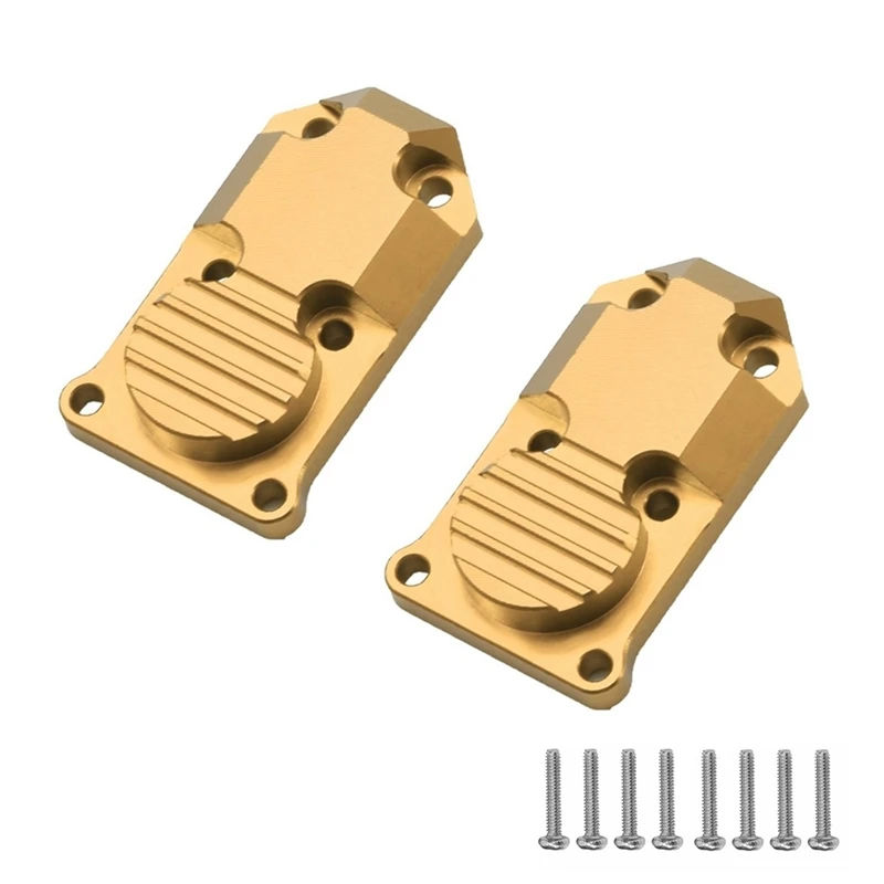 

for AXIAL SCX24 1/24 RC Crawler Car 2Pcs Brass Diff Cover Differential Housing Front Rear Upgrades Parts Accessories