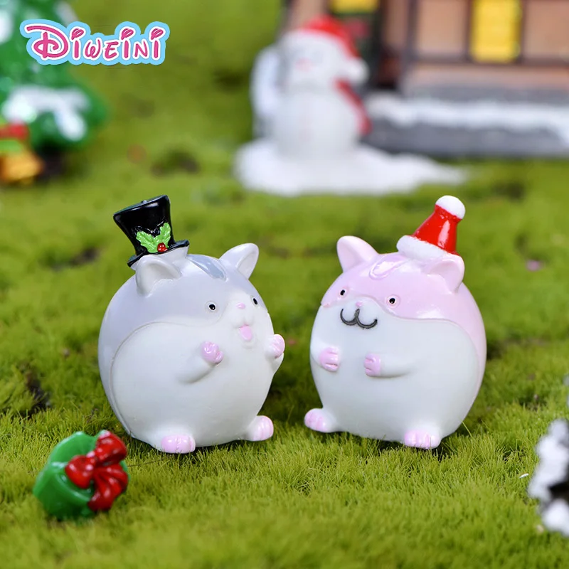 2 шт. Красная шапка Рождественская мышь мультяшная крыса экшн-фигурка