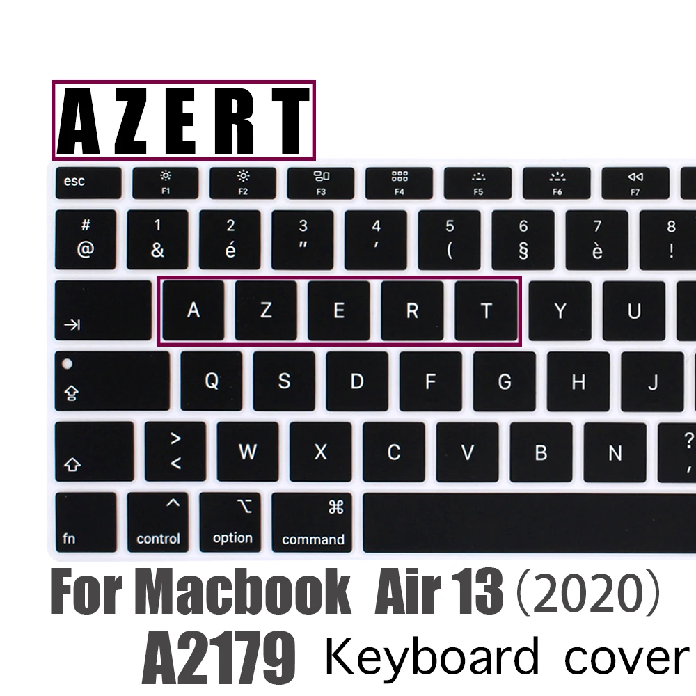 

Защитная крышка для клавиатуры с "AZERT", во французском стиле, для Macbook Air 13, A2179, New Air 2020, 13 дюймов, силиконовая защитная пленка для клавиатуры