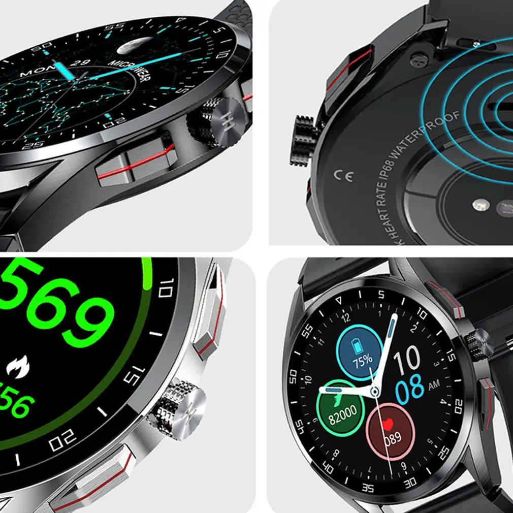 

2021 IP68 Waterproof Smart Watch Men ECG Heart Rate Blood Pressure Monitor LED Flashlight Sports Fitness Tracker smartwatch