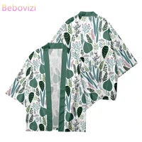 plus size xxs 6xl 5xl leaf print loose japanese streetwear cardigan women men harajuku haori kimono cosplay top yukata clothing
