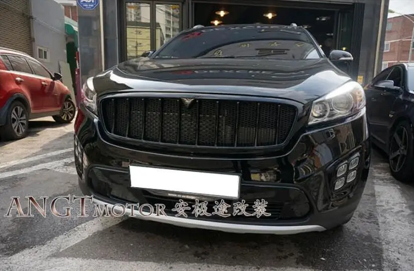 Высокое качество автомобиля ABS сетка решетка отделка гоночные грили подходит для KIA Sorento