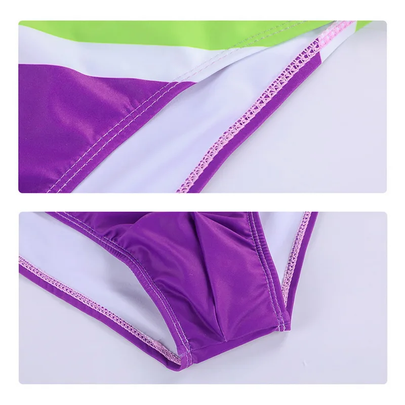 HEFLASHOR 2019 Летний полосатый купальник трусы мужской короткие сексуальные Мужская