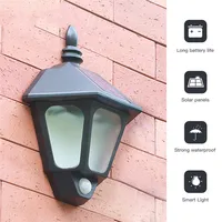 Solar Street Light Christmas Decoration Waterproof Outdoor Solar Lamp Nordic Minimalist Modern Staircase Induction LED Wall Lamp