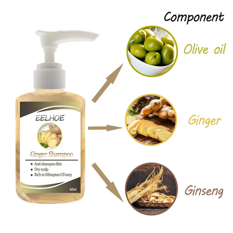 

Ginseng Anti-Hair Loss Shampoo Powerful Treatment Essence Herbs Ginger Cooler Hair Growth Lotions For Men Women
