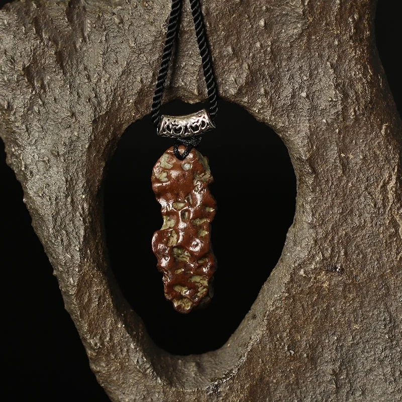 Подвеска метеорит Луна ожерелье из натурального метеорита грубая подвеска