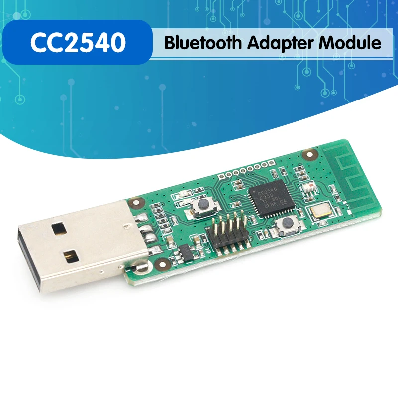 Wireless I/O IO Ports CC2540 Bluetooth 4.0 BLE Adapter USB Protocol Analysis BTool Packet Sniffer Board Debug Pin 1Mbps Module |