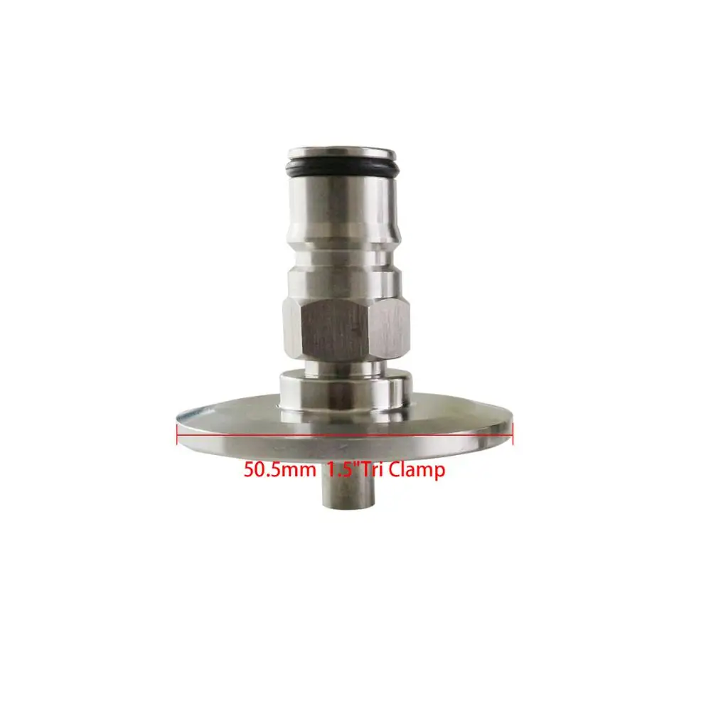 Шариковый фиксатор для домашнего применения Фиксатор с 1," Tri Clamp, SS304 санитарный пивоваренный фитинг, 50,5 мм зажим