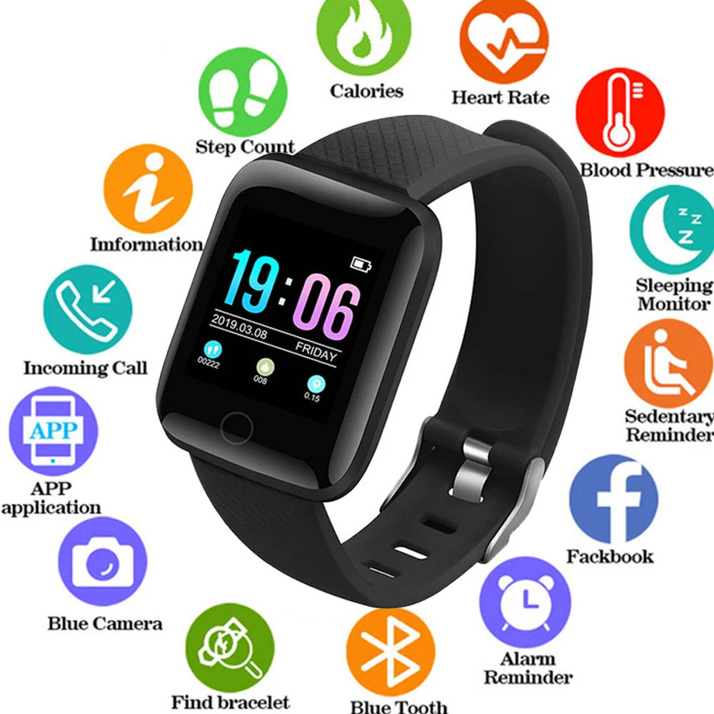 Смарт жизнь водонепроницаемые часы для мужчин и женщин полный экран Bluetooth