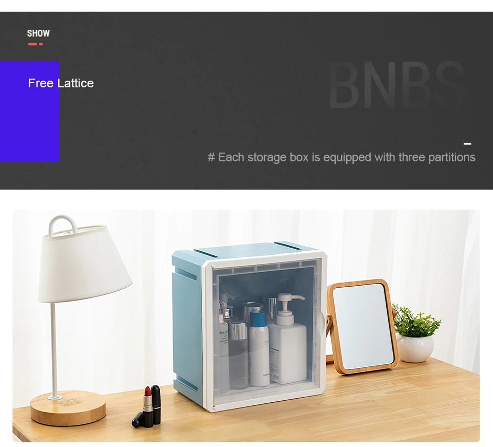 BNBS коробка для хранения ювелирных изделий Органайзер для косметики канцелярские пластиковые коробки чехол для таблеток Настольный контейнер для хранения косметики