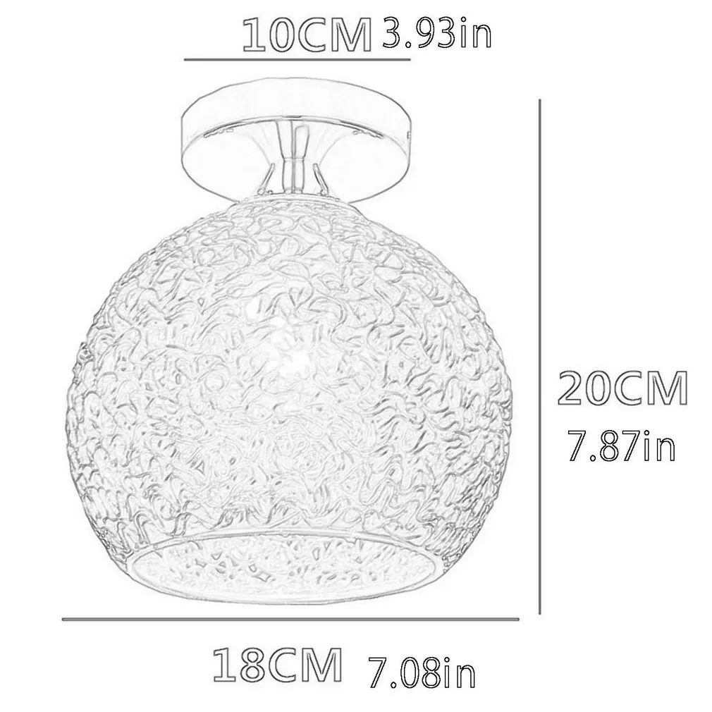 

Creative Home Furnishing Aluminum Wire Ceiling LED Decorative Lampshade E27 Balcony Aisle Corridor Home Lighting