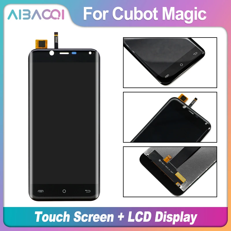 AiBaoQi 5,0 дюймовый сенсорный экран+ 1280x720 ЖК-дисплей в сборе Замена для телефона Cubot Magic Android 7,0