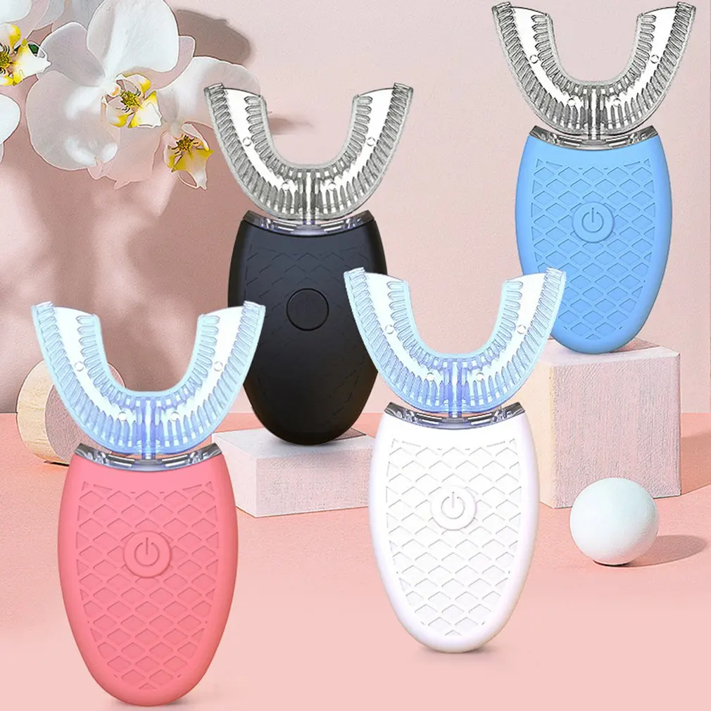 Новая перезаряжаемая usb-зубная щетка u-образной формы с углом обзора 360 градусов