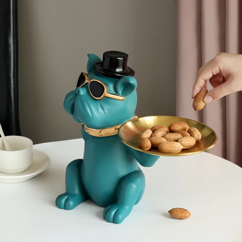 Крутая собака скульптура из смолы украшение для гостиной спальни декорации