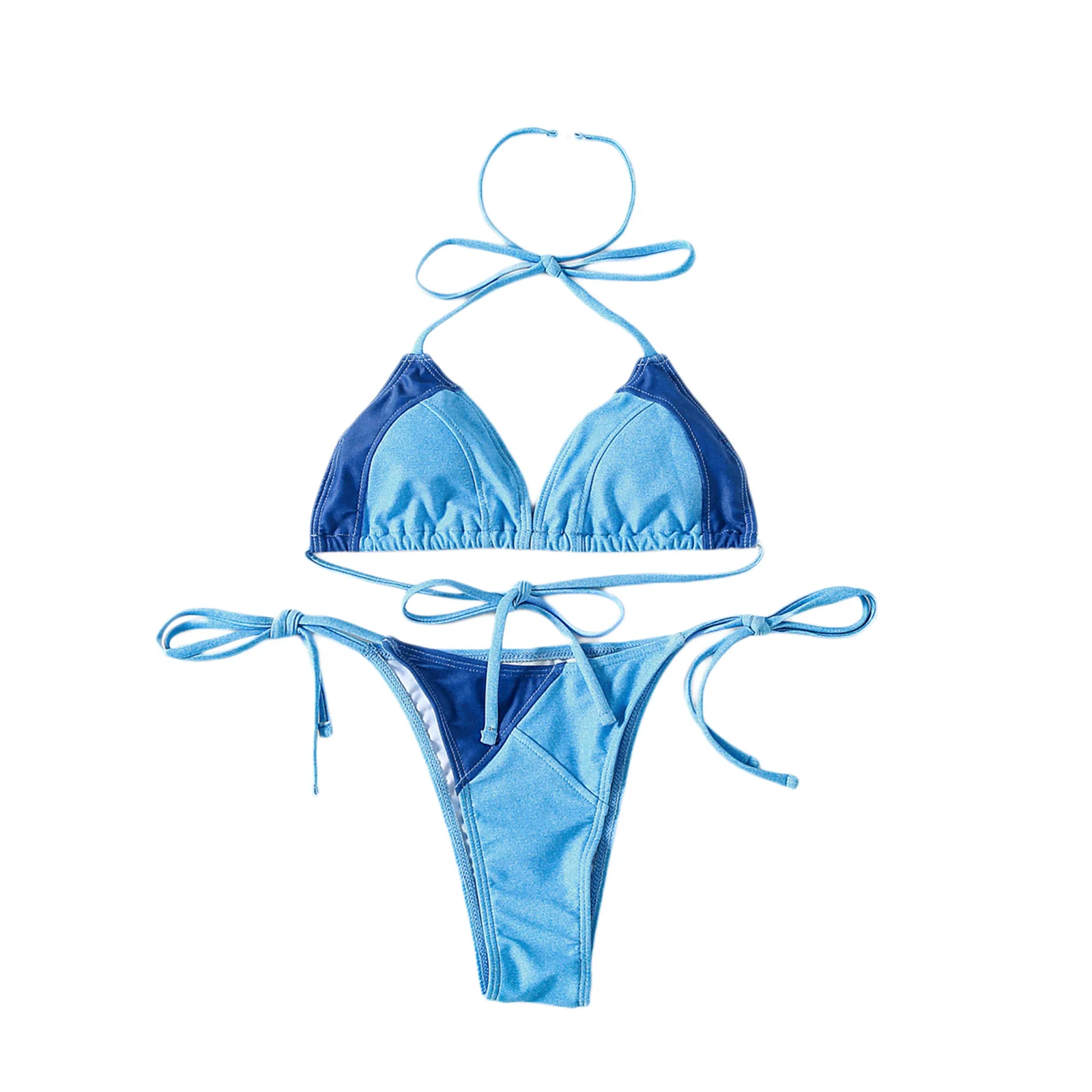 Женские летние Раздельные купальники креативные Комбинированные Костюмы из