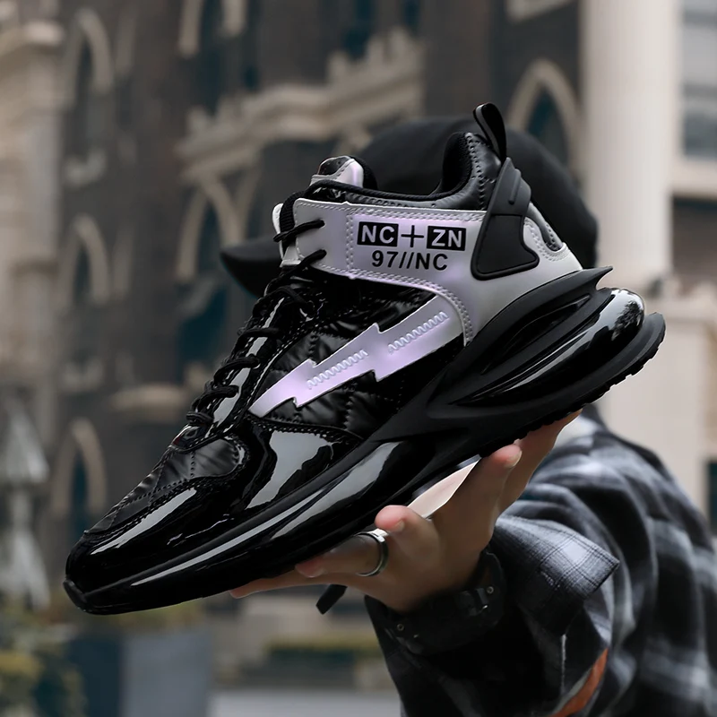 

New high top down air cushion leisure sports shoes in winter 2020