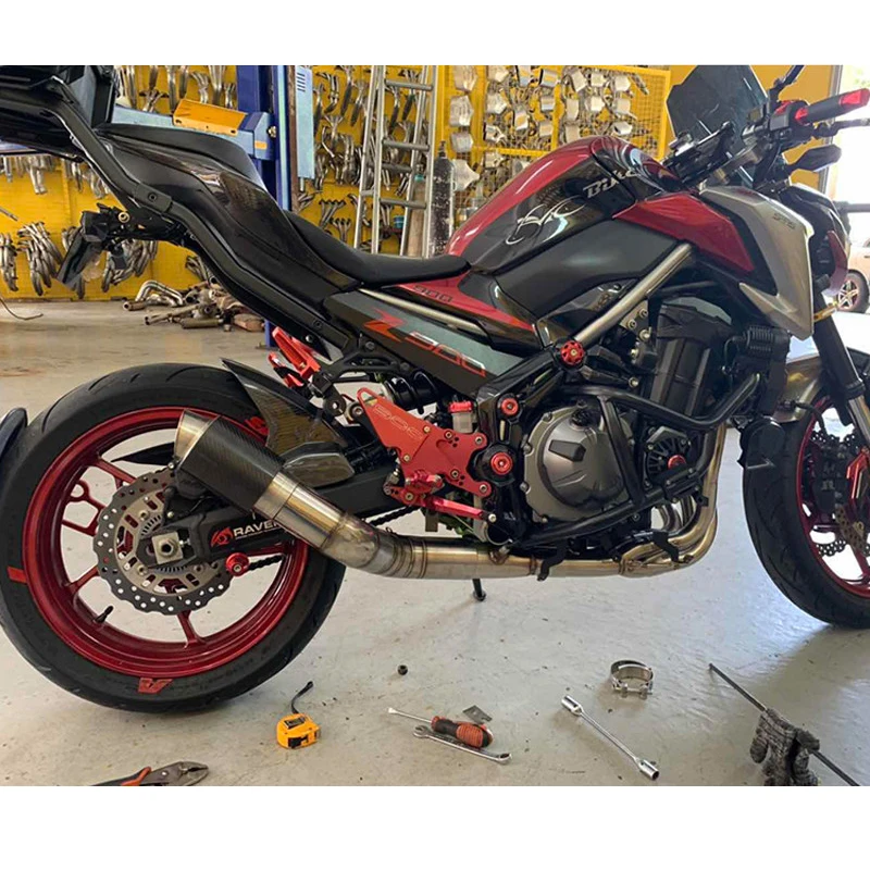 Z900 глушитель выхлопной трубы для мотоцикла без шнуровки из титанового сплава