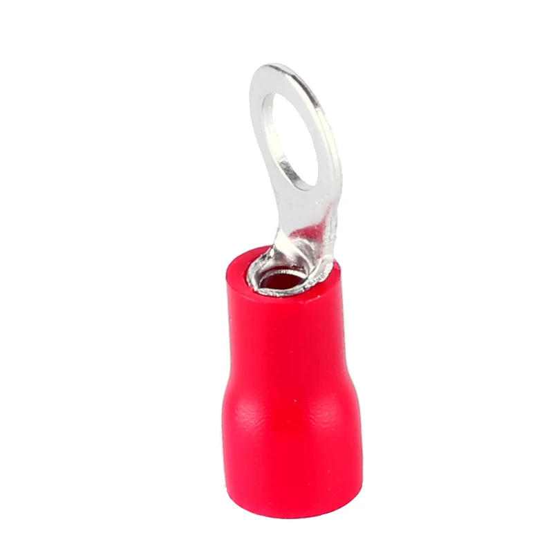 

RV2.5-8 1000PCS RV2-8 Ring Insulated Terminal Cable Wire Connector Electrical Crimp Terminal Wiring 1.5-2.5 Square