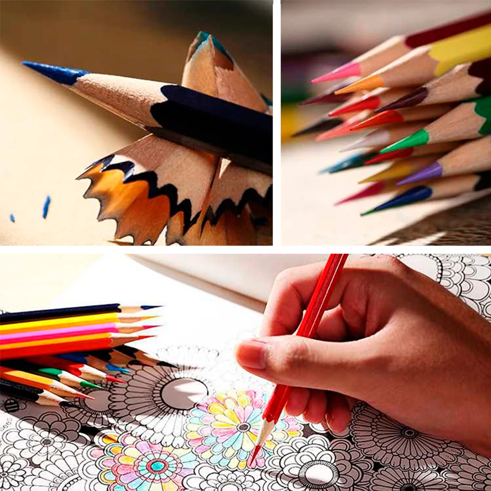 

36/50 Colors Professional Oil Color Pencils Set Artist Painting Sketching Color Pencil Hand-Painted School Office Art Supplies