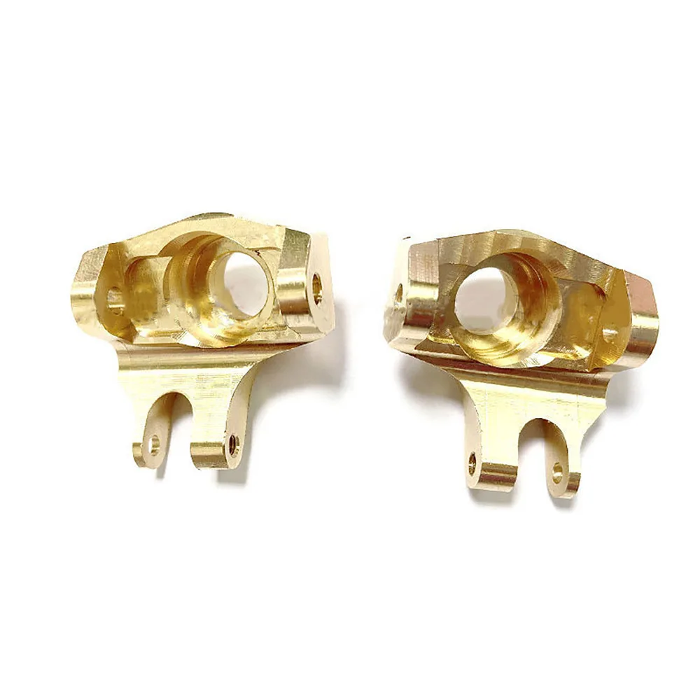 

2Pcs Brass Front Steering Knuckle With Screws Replacement Spare Parts For 1/10 RC Car Crawler Axial SCX10 II 90046