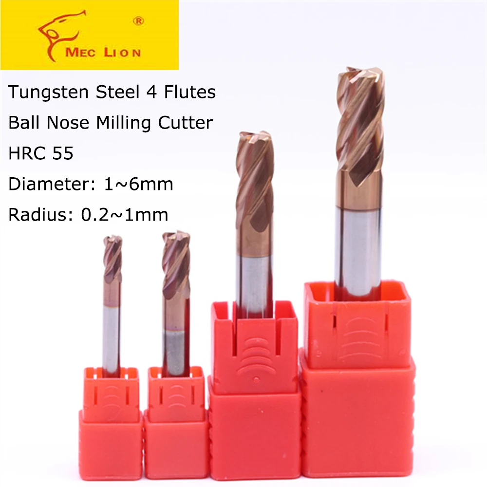 Концевые фрезы из вольфрамовой стали с 4 канавками диаметр 1-6 мм | Инструменты