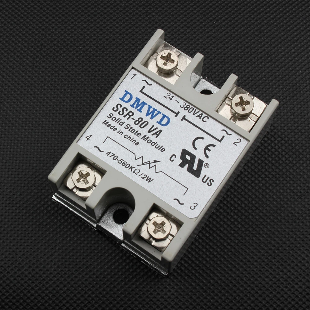 1 шт. твердотельные реле SSR 60VA 75VA 80VA 100VA 60A 75A 80A 100A 500 к Ом до 24 380 В переменного тока