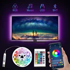 Светодиодная ленсветильник для подсветки 5 В USB RGB 5050 Bluetooth ИК Wi-Fi контроллер