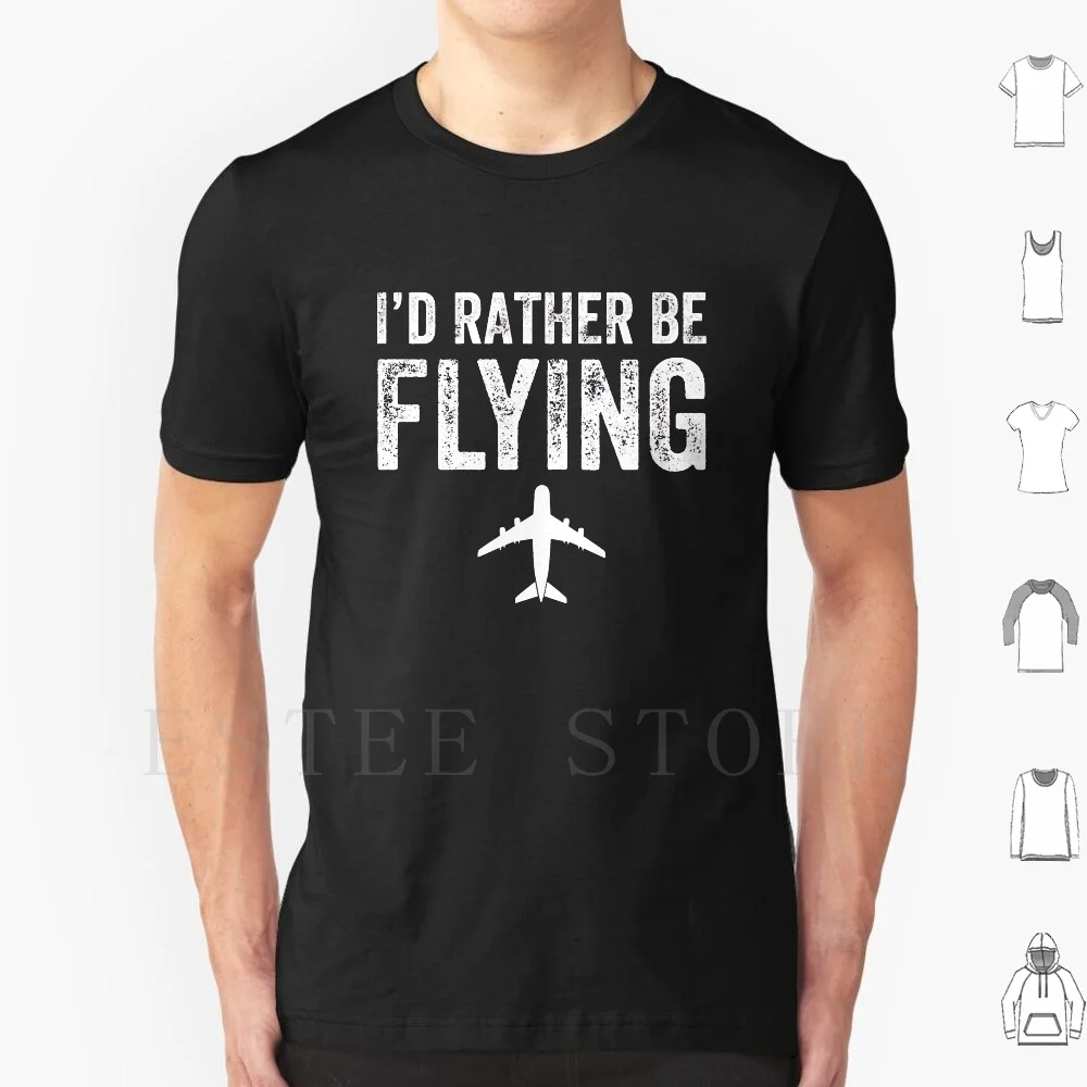 

Футболка из хлопка «Я бы не летел»