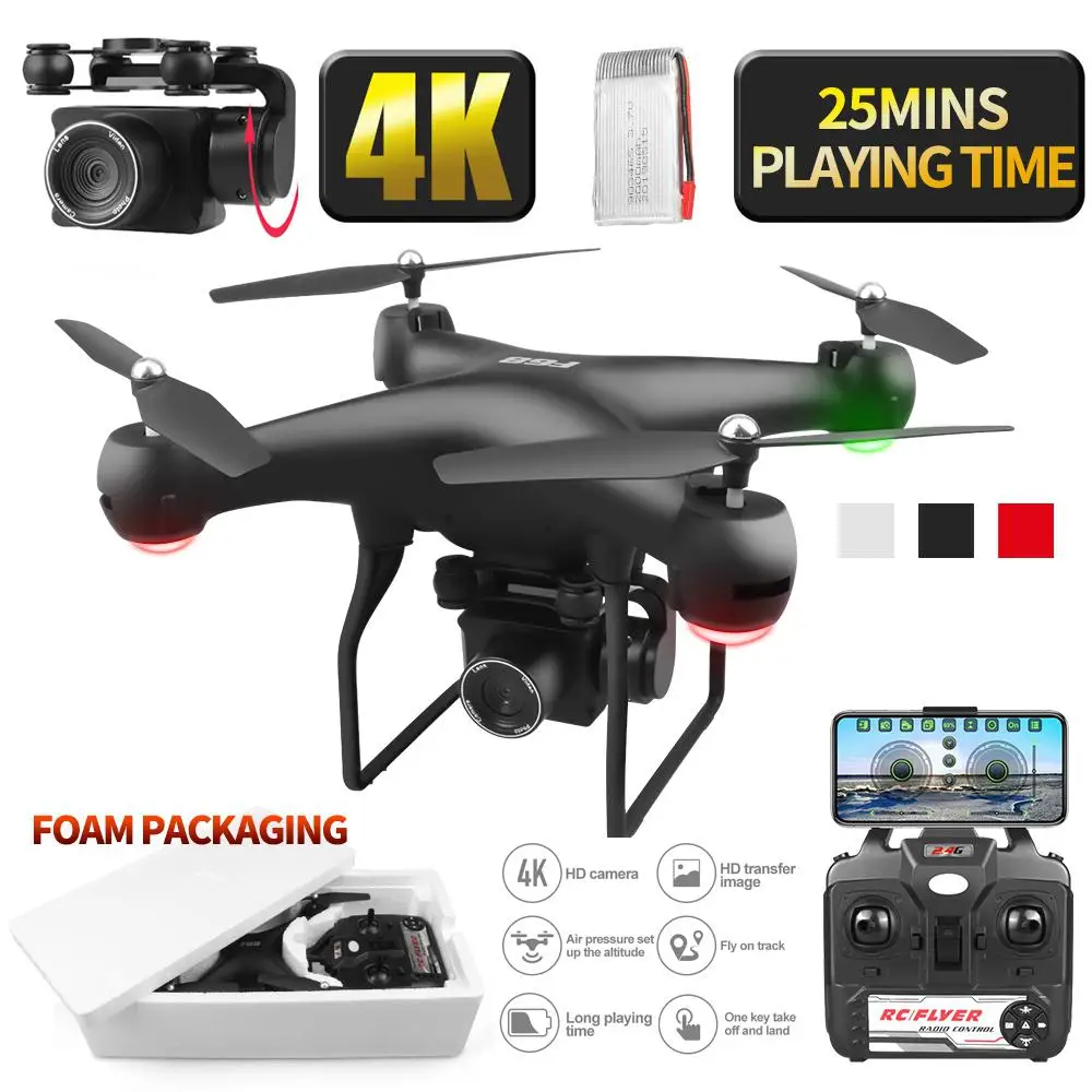 LeadingStar Дрон 4k RC Квадрокоптер с HD 1080P Wifi камера видео высоко стабильный Rc вертолет