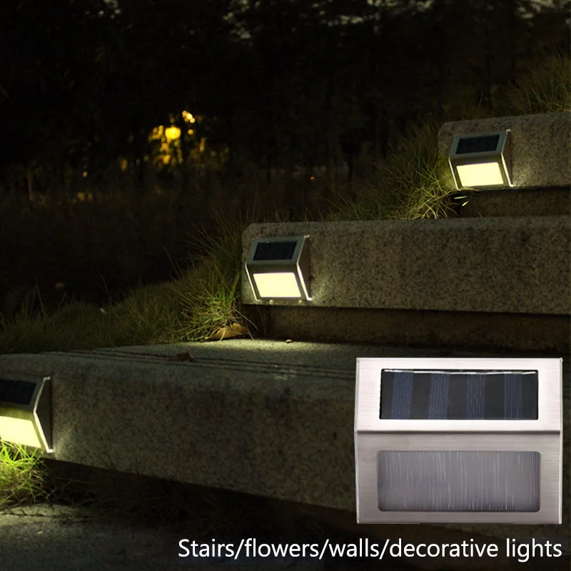 

Погодостойкое Наружное освещение на солнечной батарее с 3 светодиодами для лестниц и стен FA