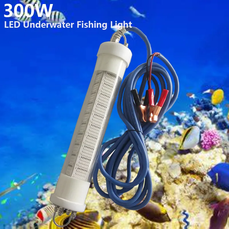 12V приманка со светодиодом приманки 300w ночная рыбалка искатель лампа светильник